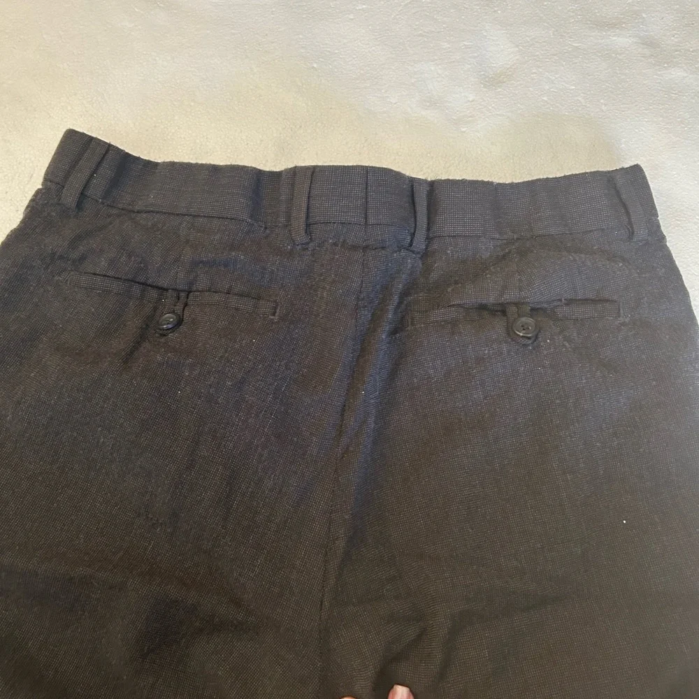 Banana republic tailored slim fit 100% wool dress pants chocolate brown